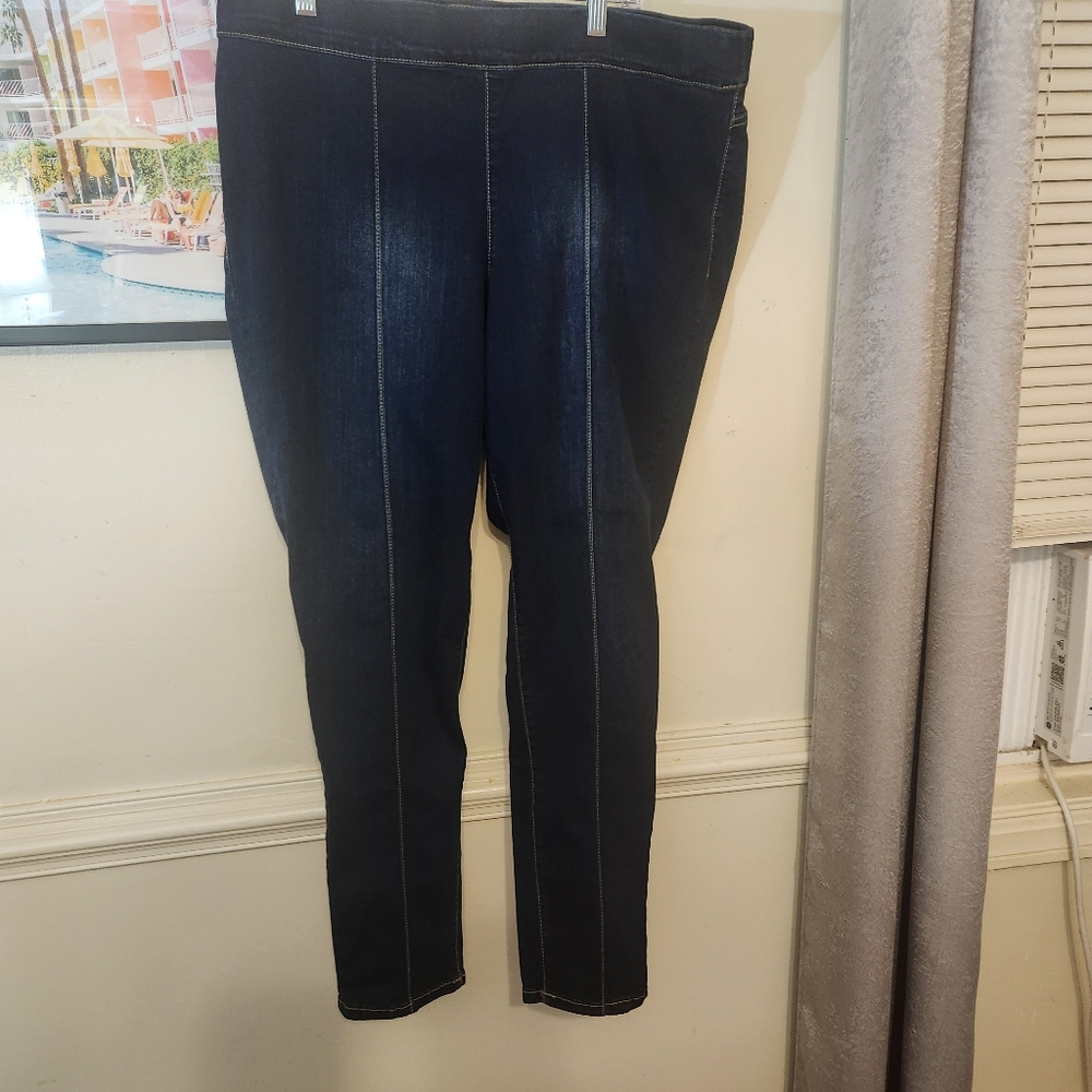 9 West Jeans Skinny Uplifter Pull On Jegging Size 16